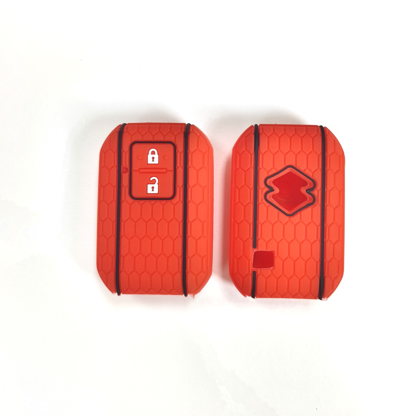 Two Key Football Pattern Silicone Key Protective Cover