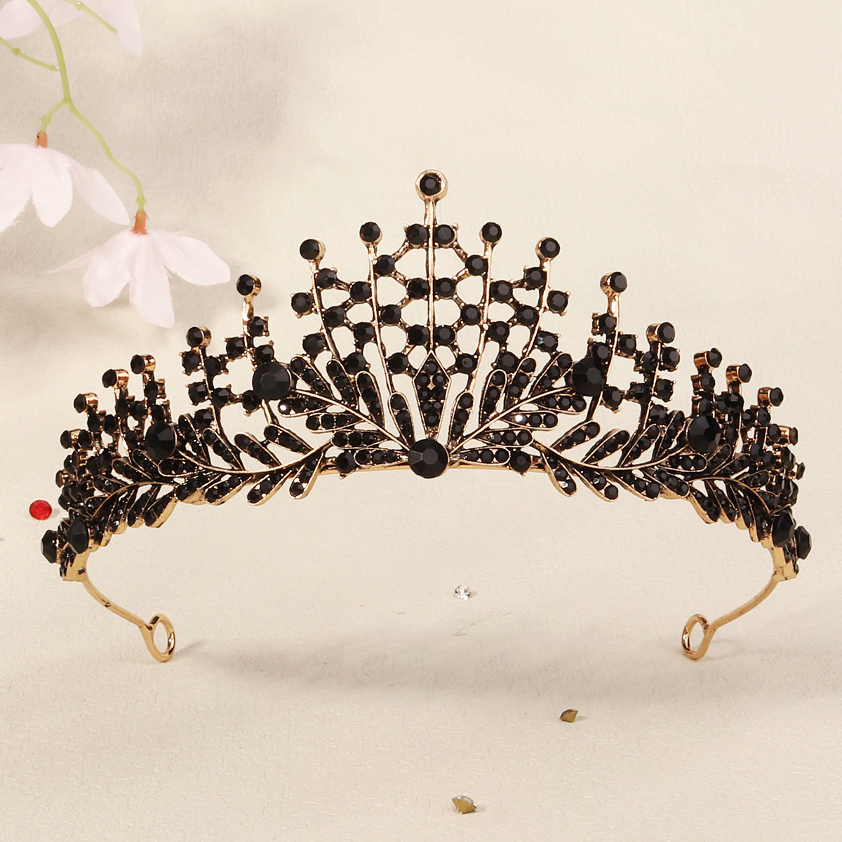 Dark High-end Alloy Rhinestone Crownstylish Headpiece — foto 27