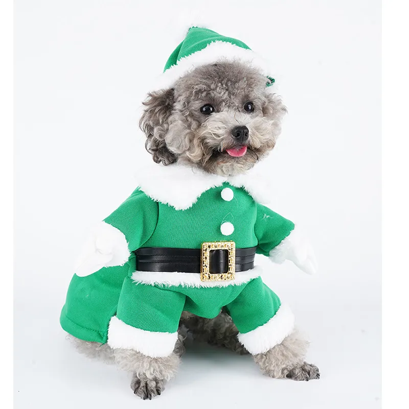 Dog Clothes Christmas Sweatshirt Clothes - Green