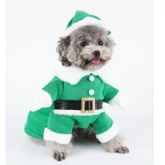 Dog Clothes Christmas Sweatshirt Clothes - Green - View 1
