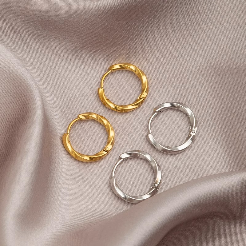 High-end Elegant Twisted Rope-style Hoop Earrings That Wont Fade