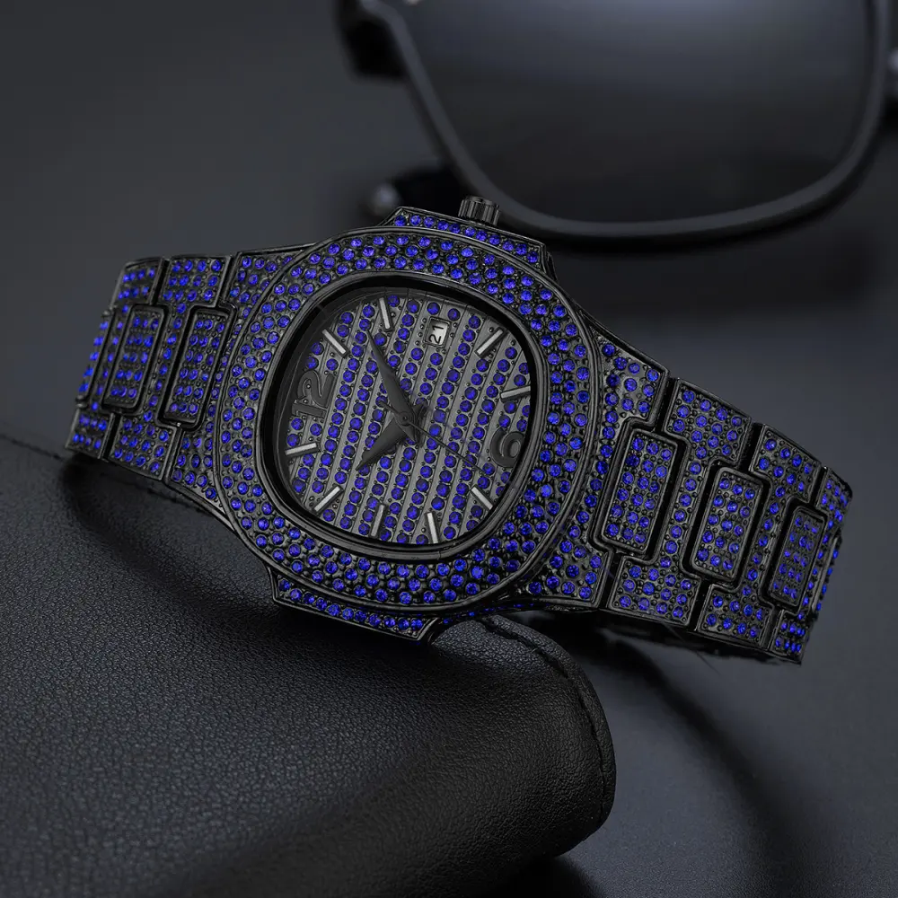 Niche Hip Hop Color Diamond Full Men's Watch