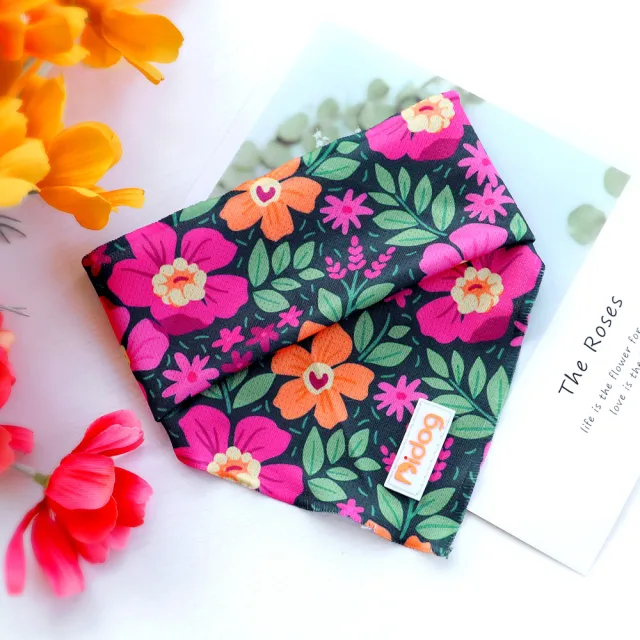 Fashion Soft Cotton Dog Scarf Rose - Shop at LoveMi