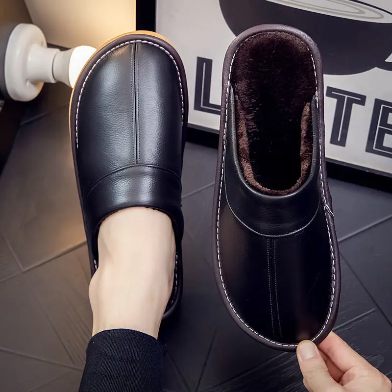 Men's Non-Slip Soft-Soled Cotton Slippers