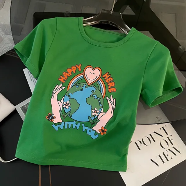 Women's Youth Slimming T shirt Dopamine Top - Shop at LoveMi