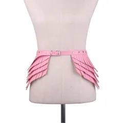 Women's Fashion Multi-layer Tassel Belt Decorations - Pink - View 1