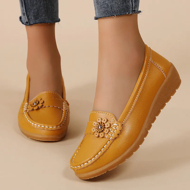 Gommino Loafers All-matching Exclusive For Cross-border - Yellow