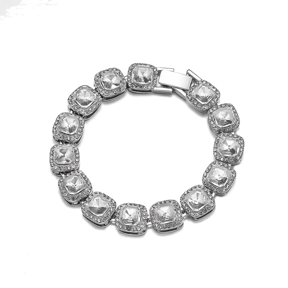 Crystal Cuban Chain Bracelet