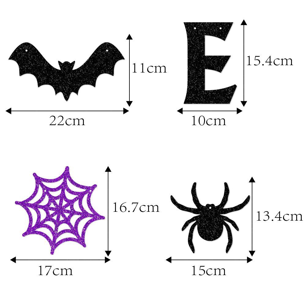 Halloween decoration bat hanging flag (pattern hanging flag)