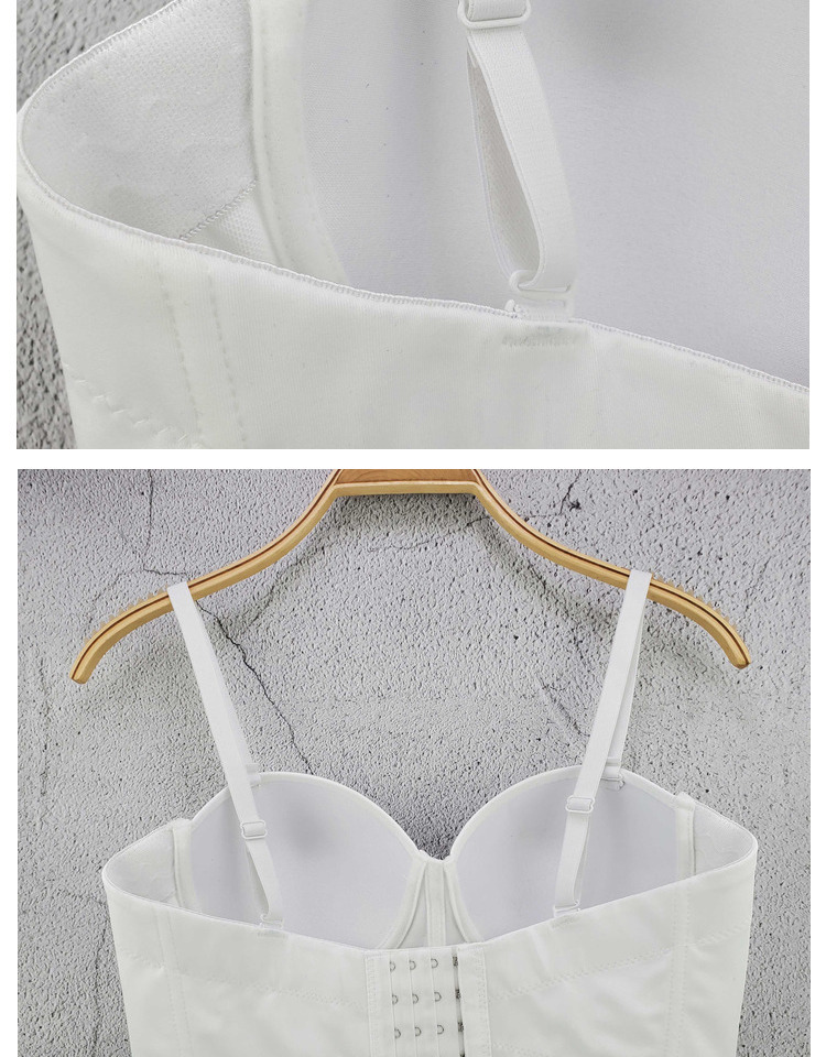 Title 3, Back Tube Top Solid Color Bra Small Sling Detac...