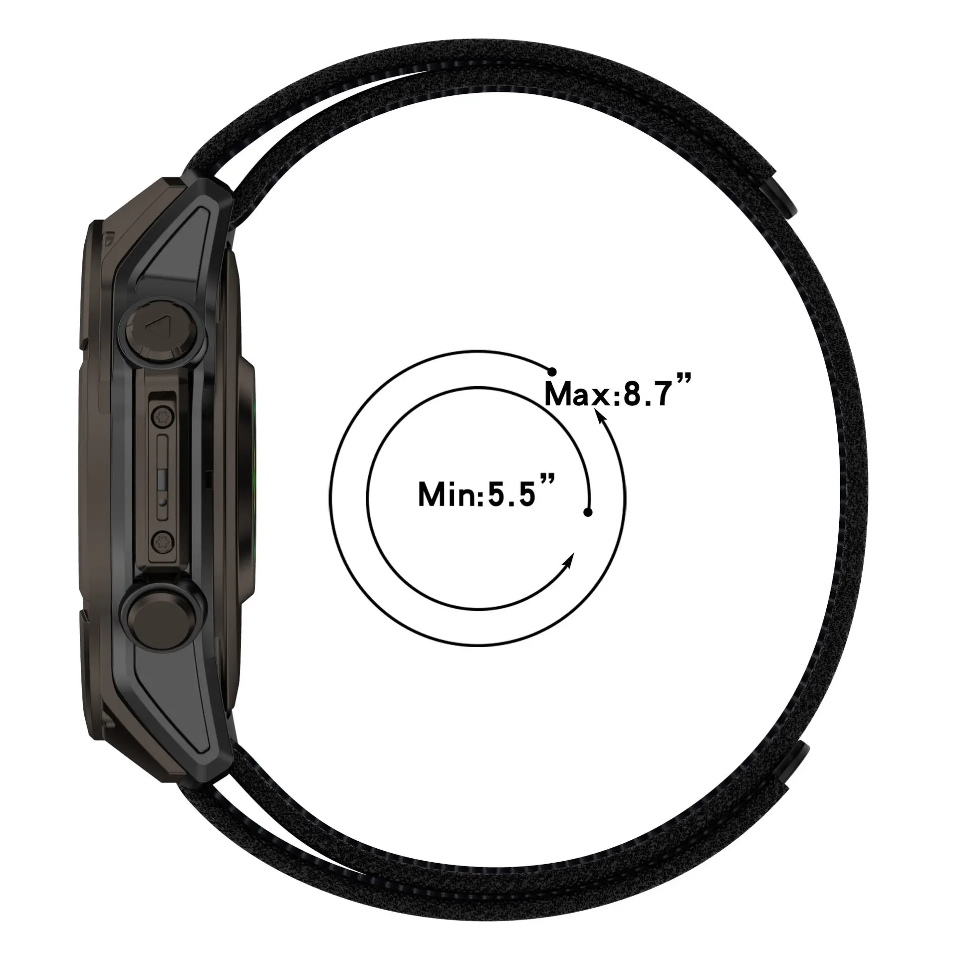 Velcro Single Circle Nylon Watchband
