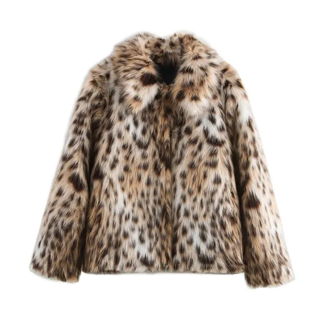 Women's Winter Fake Fur Leopard Coat - Shop at LoveMi