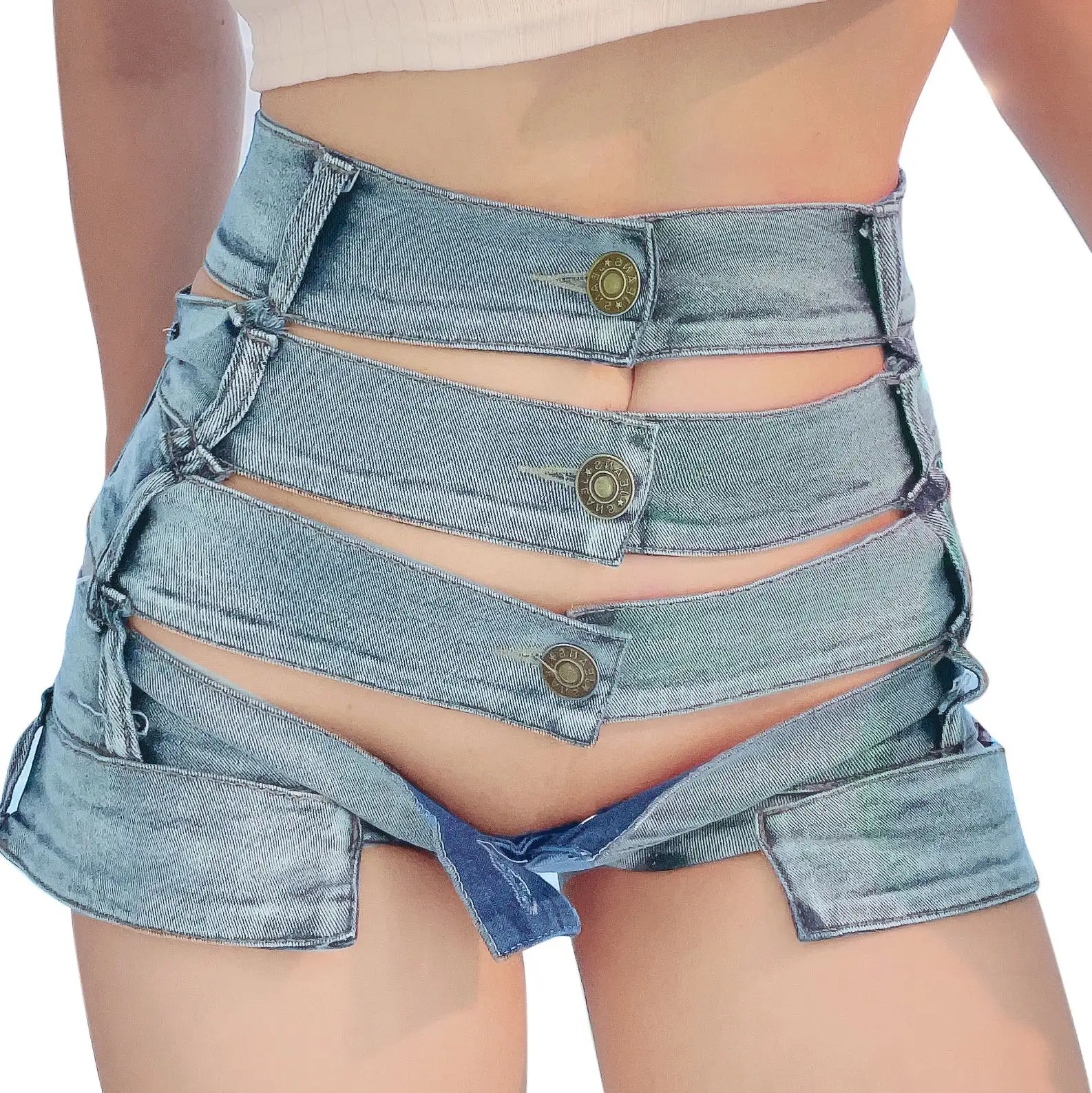Sexy Stretchy Denim Shorts Women's Apparel