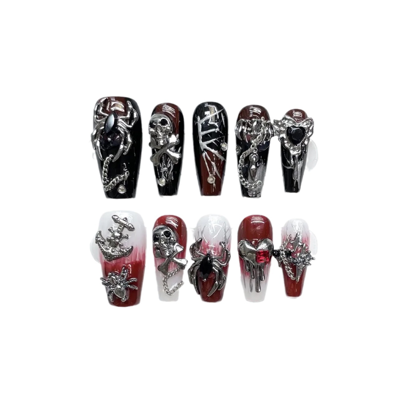Affordable Luxury Handcrafted Wearable Nails Lava Demontrue Love As Red As Blood