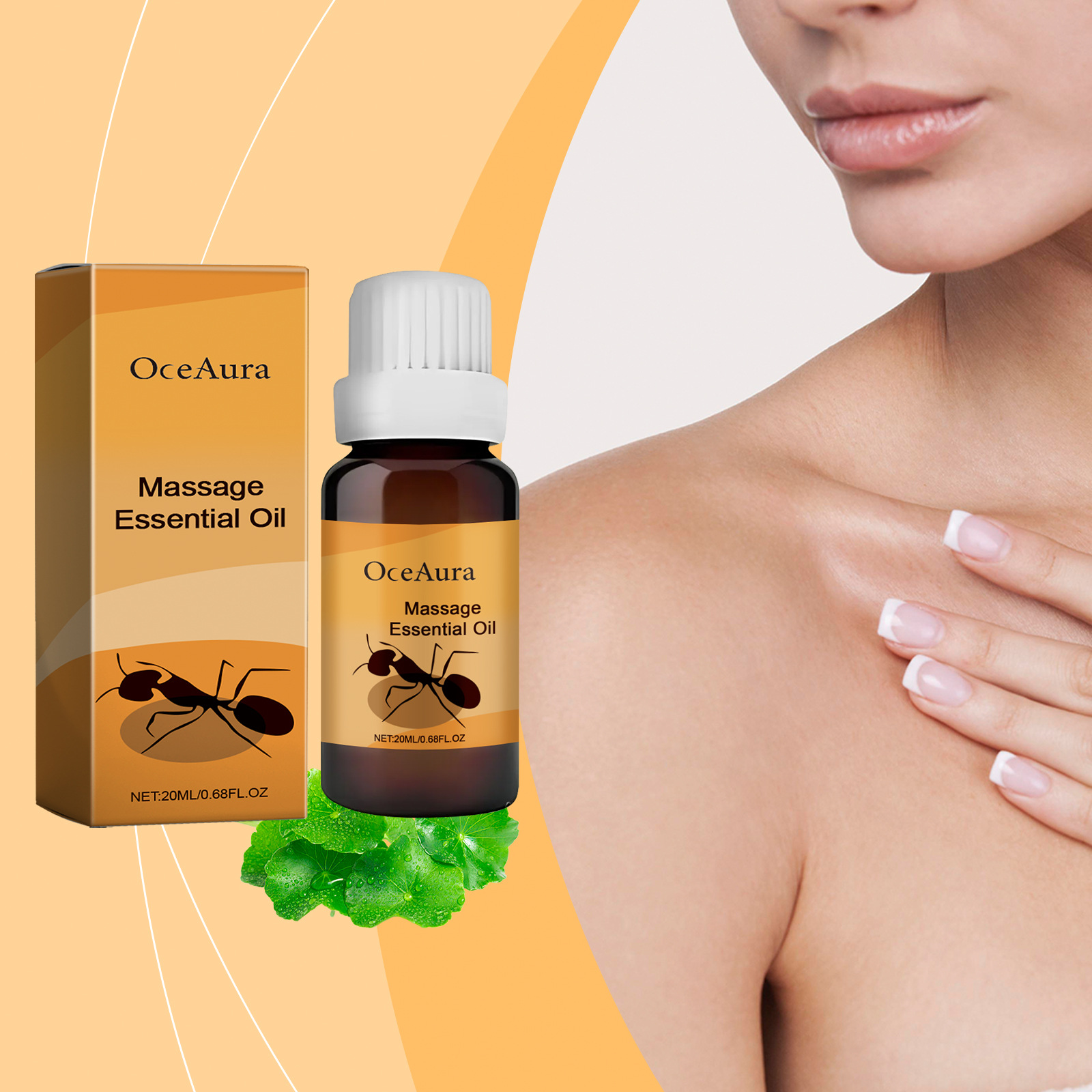 Skin Massage Care Essential Oil For Elasticity And Softness