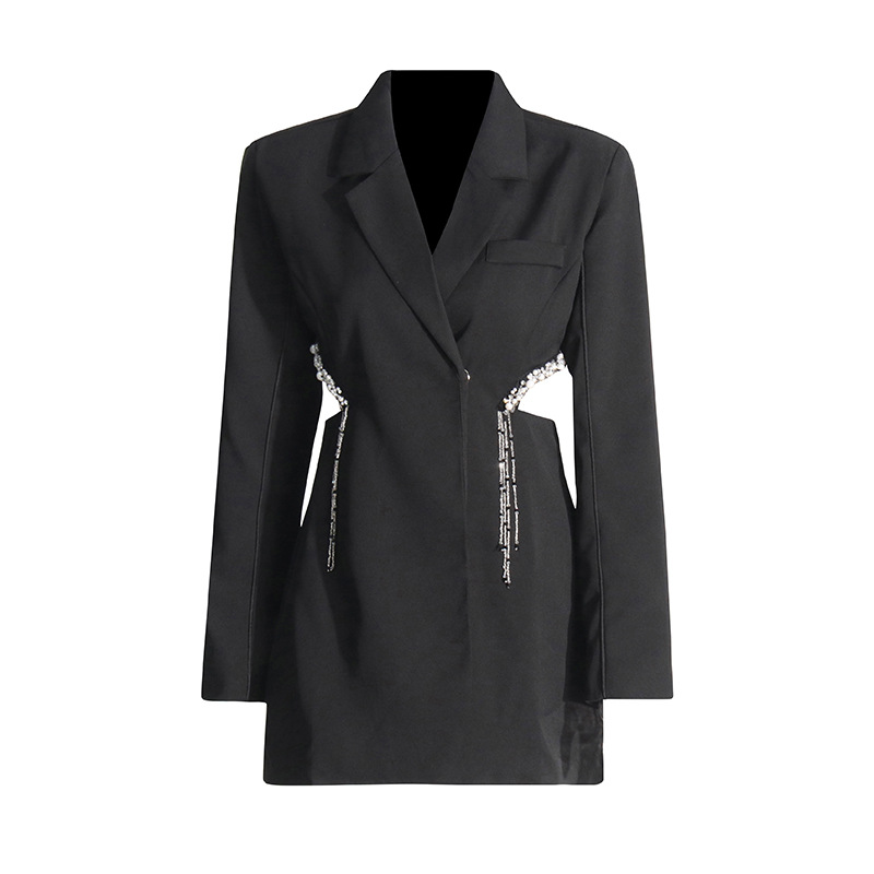 Midriff Outfit Top Temperament Slim-fitting Suit Women's