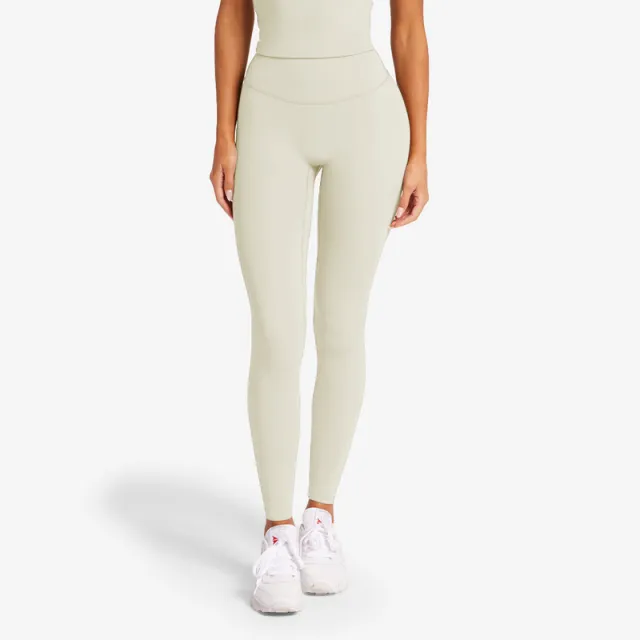Long Hip Raise Shaping Fitness Waist Slimming Yoga Trousers For Women Beige - Shop at LoveMi