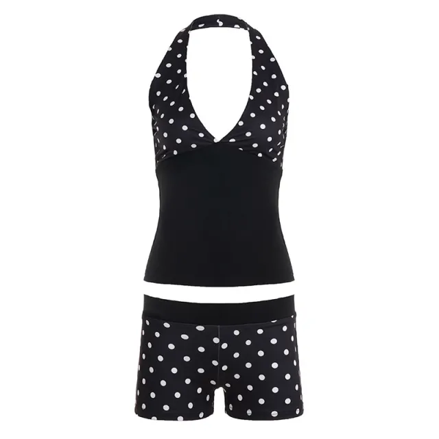 Deep V neck Halter Vest, Sexy Low rise Hip hugging Hot Pants For Women Black - Shop at LoveMi