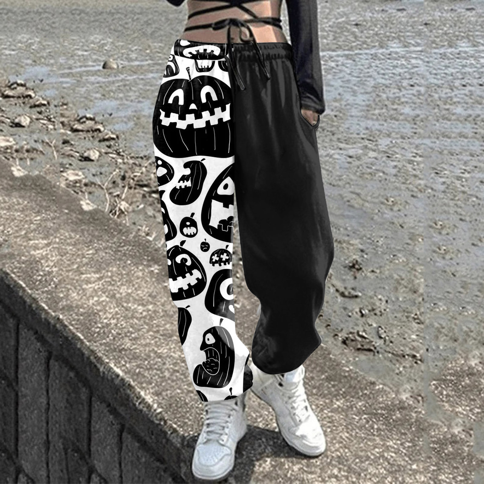 Women's Fashion Casual 3D Digital Printing Trousers