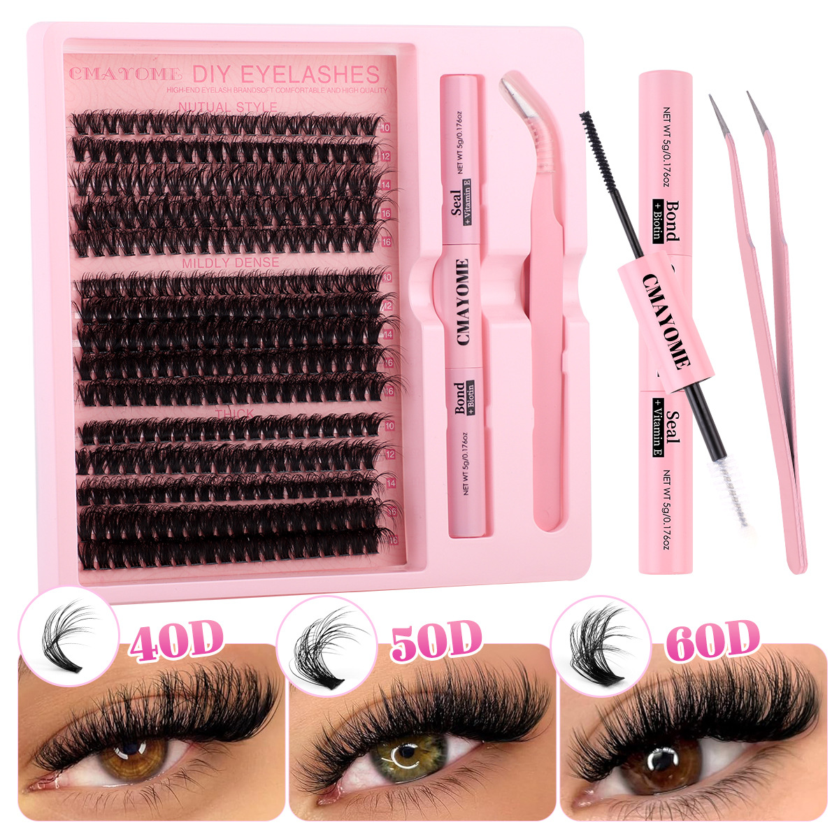 Segment Single Cluster DIY False Eyelashes Extension Suit