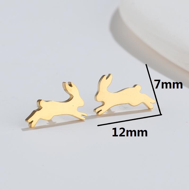 Fashionable Simple And Cute Small Animal Ear Studs