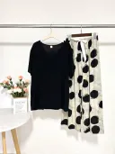 Black T 03 Polka Dot