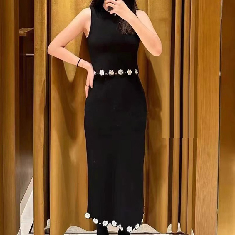 Women's Fashion Elegant Black Paillette Suit