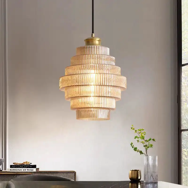 Simple Glass Bedside Small Droplight