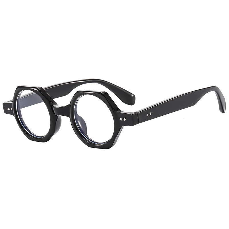 Black Frame Transparent Lens