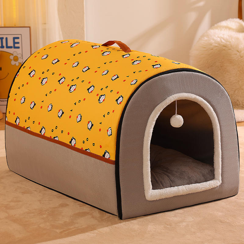 Warm Enclosed Removable And Washable Corgi And Shiba Inu House Cat Persimmon - Shop at LoveMi
