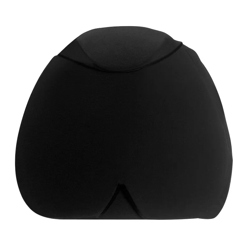 Simple Solid Colour Fully Enclosed Design Cold Compress Cap - Black