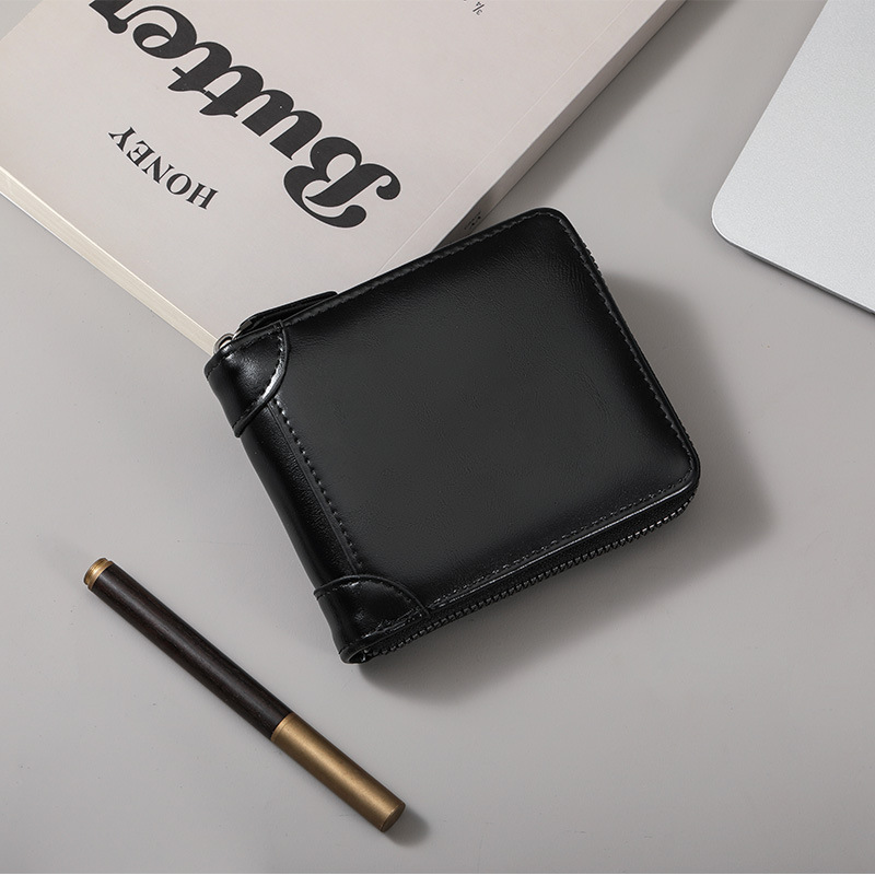 Mens Short Multi-functional Stylish Wallet With Multiple Card Slots