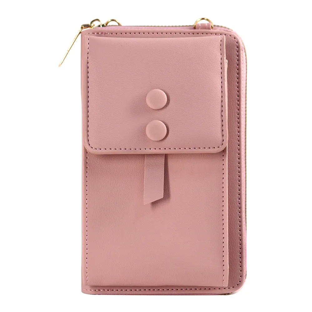 Women's Bag Shoulder Crossbody Pannier Bag Solid Color Simple Student Cross-border E-commerce Multi-purpose Package - Pink