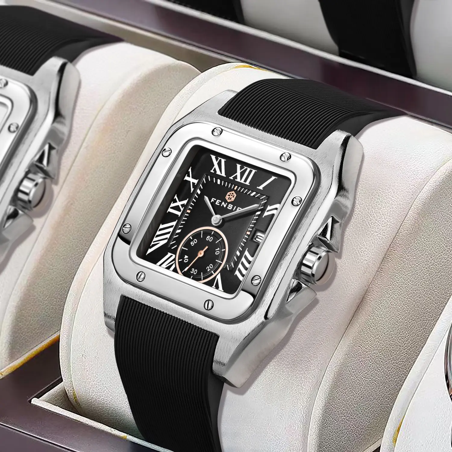 Retro Square Watch For Men Versatile