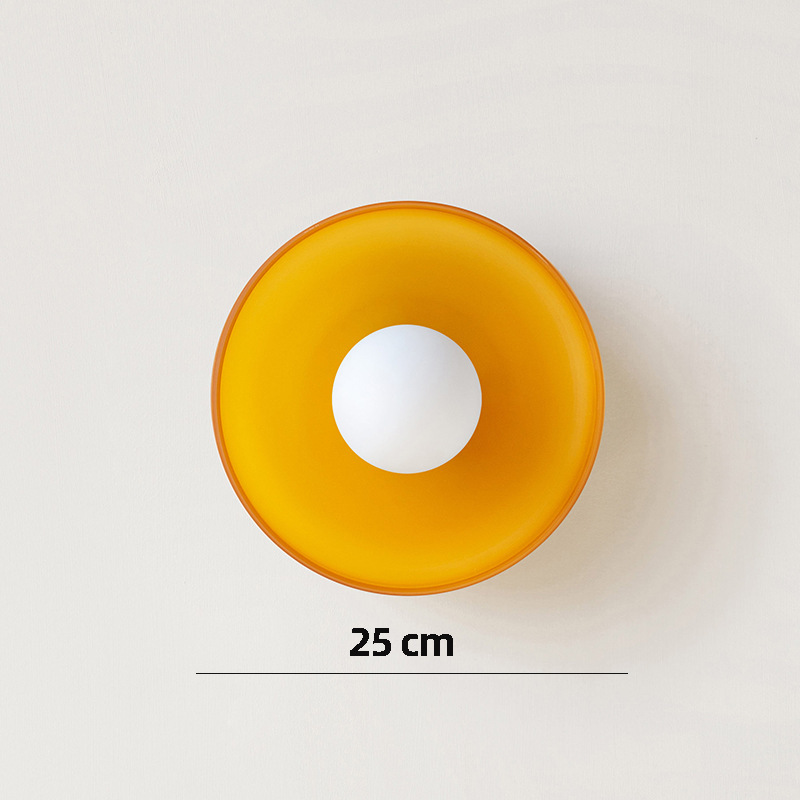 Orange 25cm Ceiling Lamp