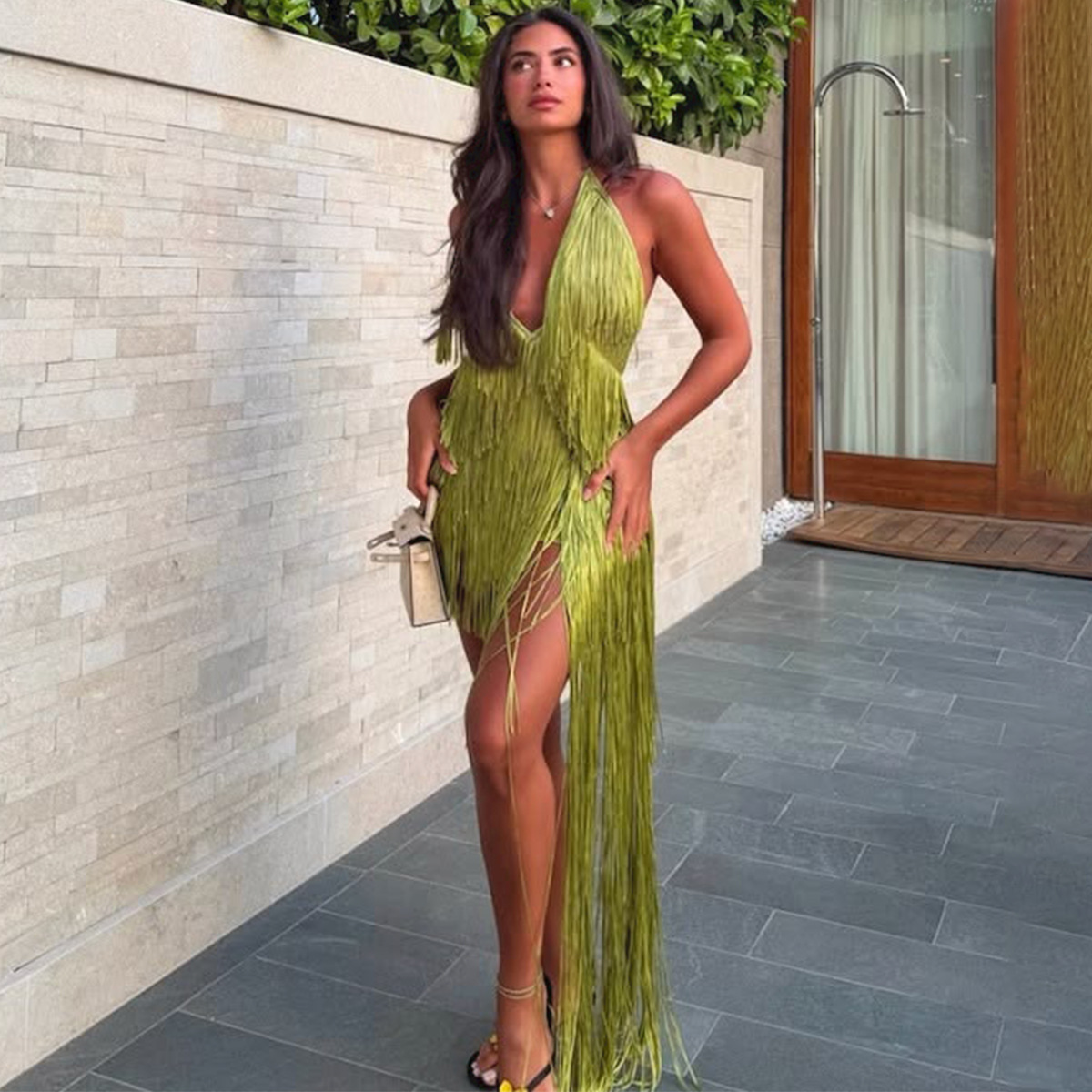 Women's Halter-neck Sexy Backless Mermaid Dress