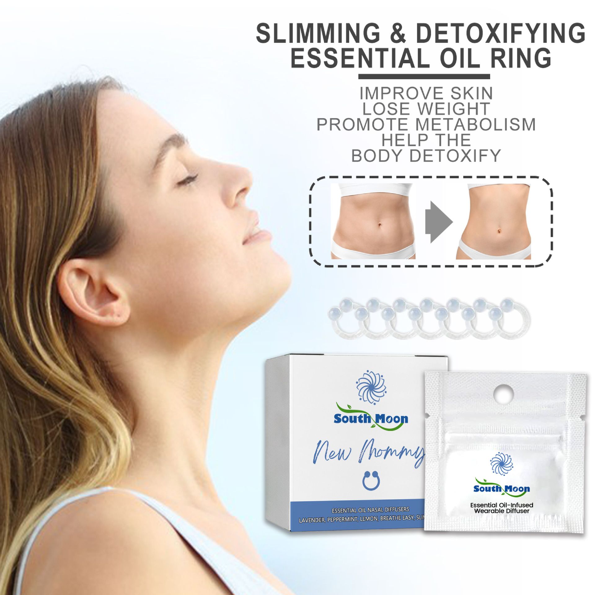 Soft Essential Oil Nose Ring For A Light Body