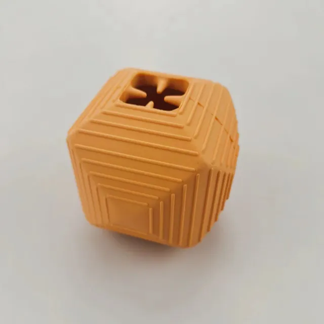 Pet Dog Puzzle Training Toy Bite resistant Rubber Ball Orange - Shop at LoveMi