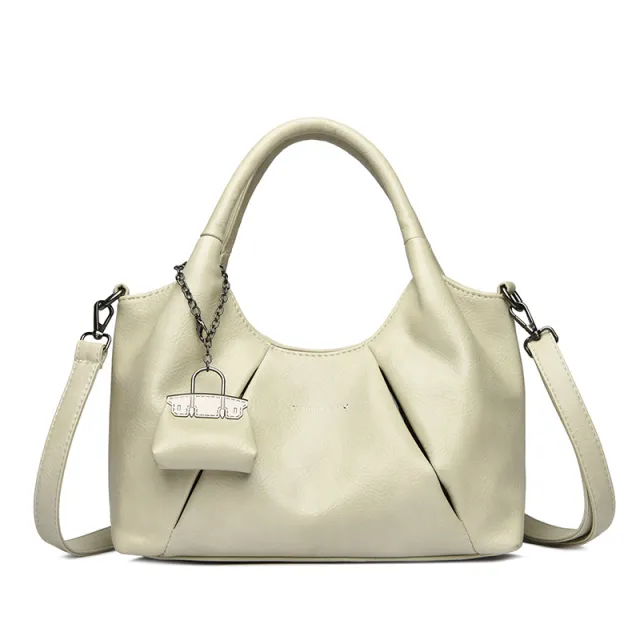 Trendy Niche Women's New Shoulder Bag Beige - Shop at LoveMi