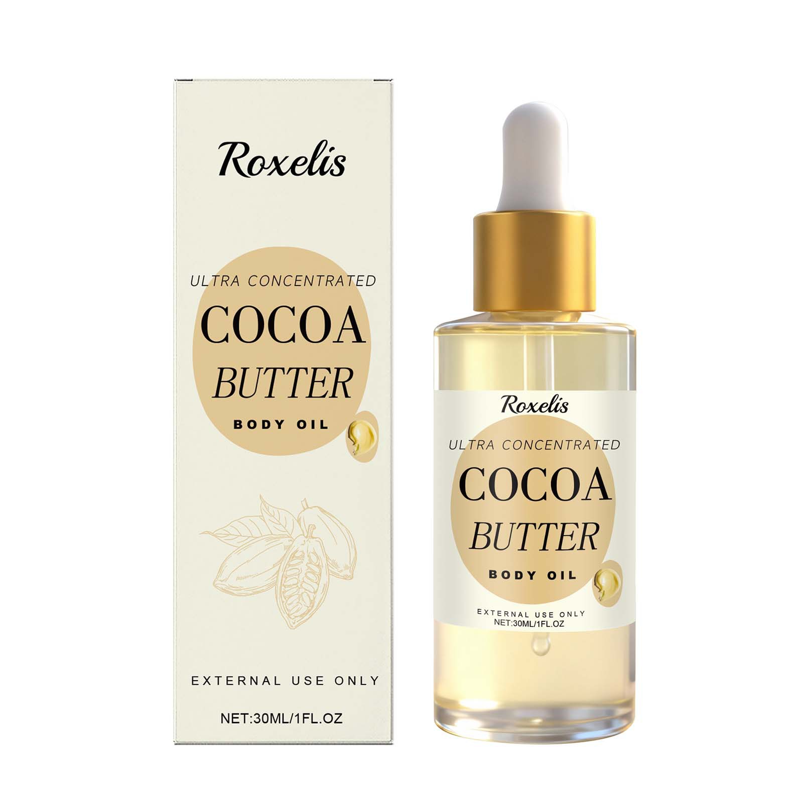 Rich Fragrant Body Oil Infused With Cocoa Butter