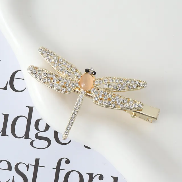 Fashion Women's Diamond Dragonfly Barrettes Creative 2 Barrettes - Shop at LoveMi