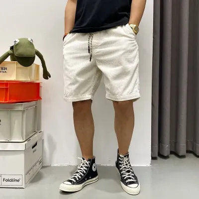 Summer American Retro Trendy Workwear Shorts Men