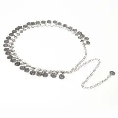 Bohemian Tassel Dress Decoration Waist Chain - Silver - View 1