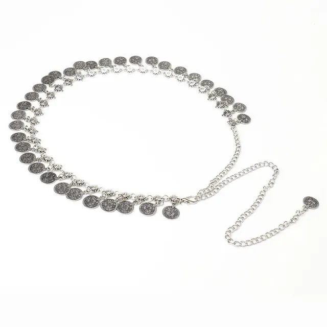 Bohemian Tassel Dress Decoration Waist Chain Silver - Shop at LoveMi