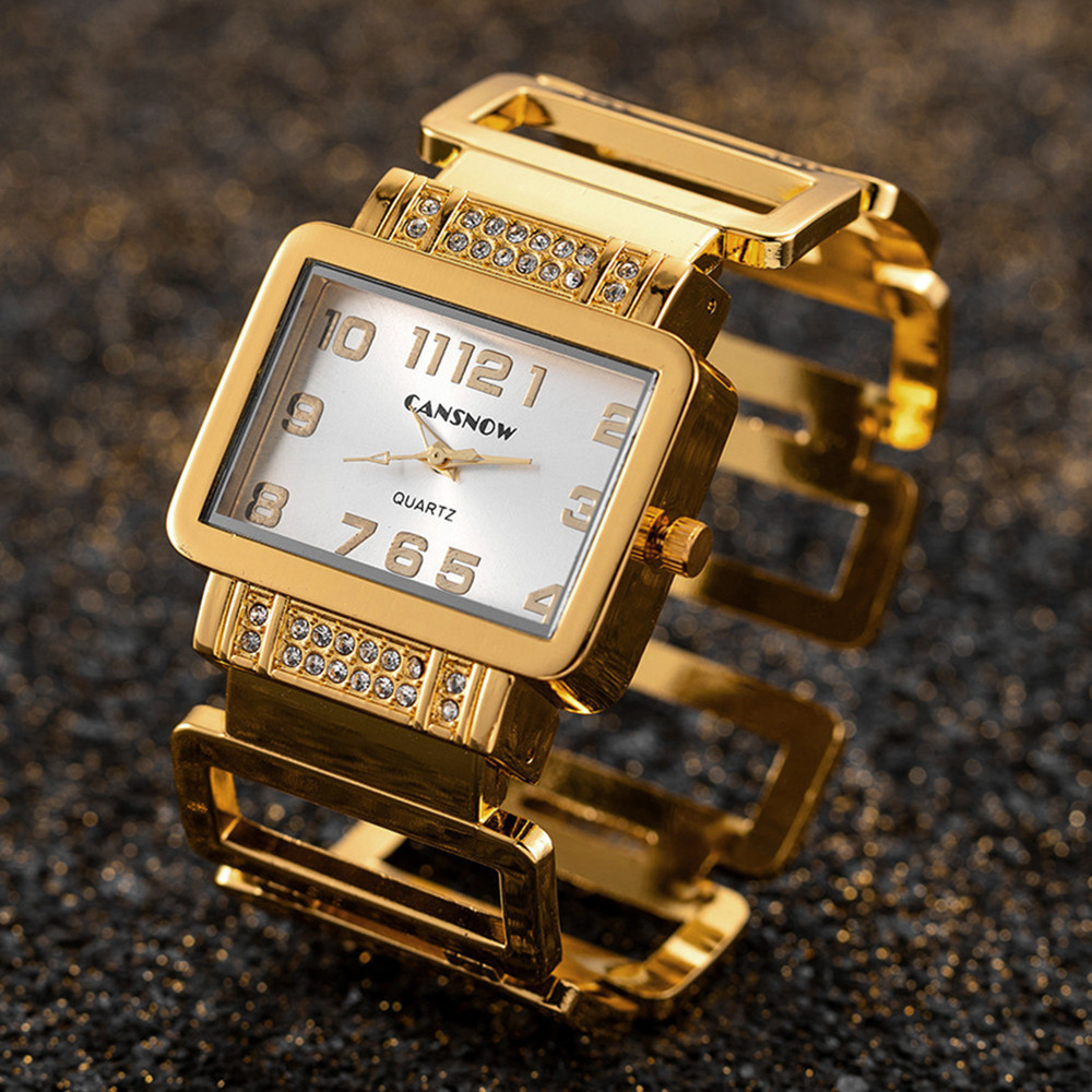 Fashionable Gold And Silver Womens Watch 9