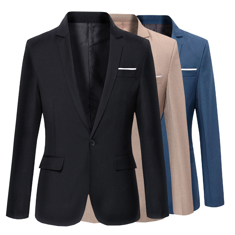 Casual Suit Middle-aged Professionals Korean-style Slim Fit