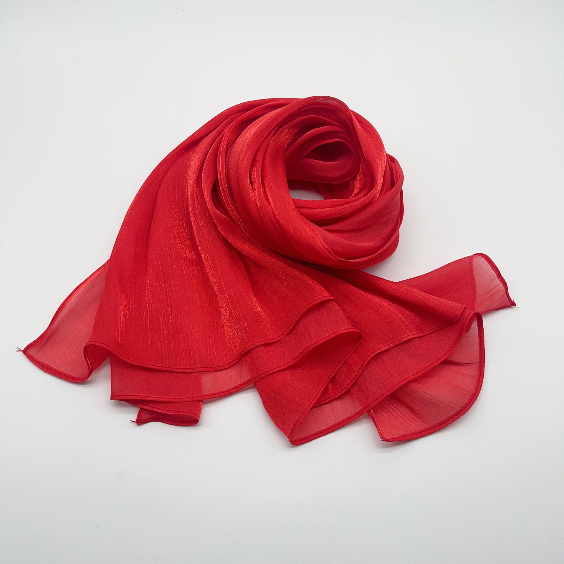 Shiny Satin Scarf Malay Scarf - Image 10