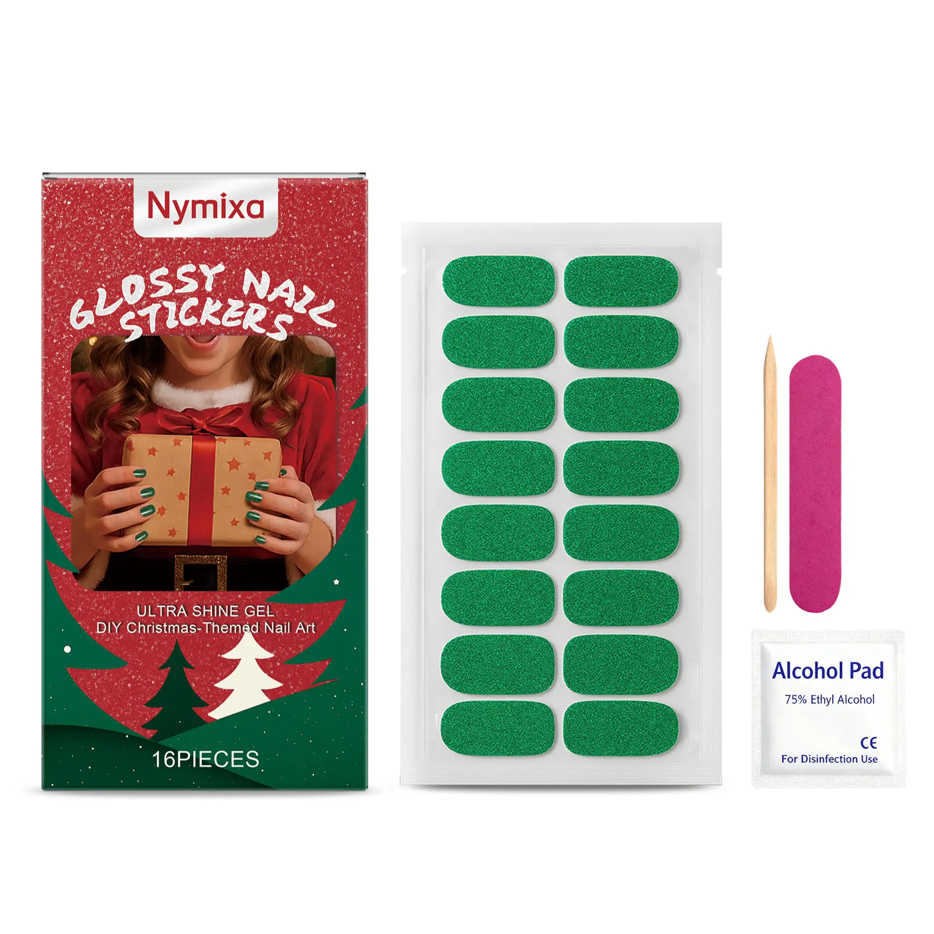 Colorful Mixed Color Soft Gel Convenient Nail Sticker Set