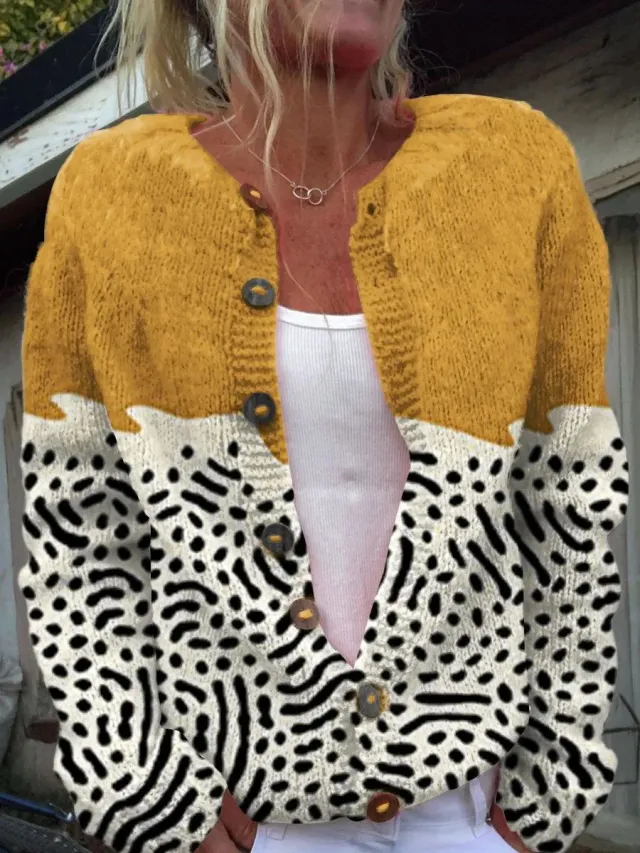 3D Digital Printing Cardigan Knitted Coat Jlkswt S3102 2Xl - Shop at LoveMi