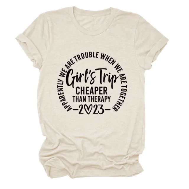 Letter Crew Neck Short Sleeve Loose Women's T shirt Black - Shop at LoveMi